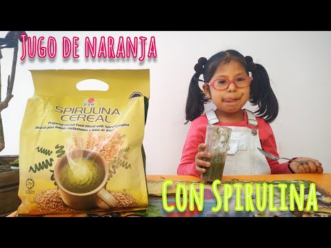 JUGO DE NARANJA CON SPIRULINA CEREAL