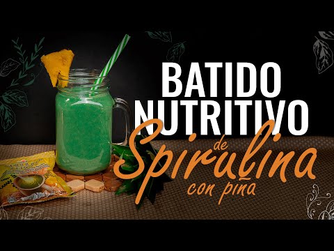 Receta - Batido Nutritivo de Spirulina con Piña 🍵🍍