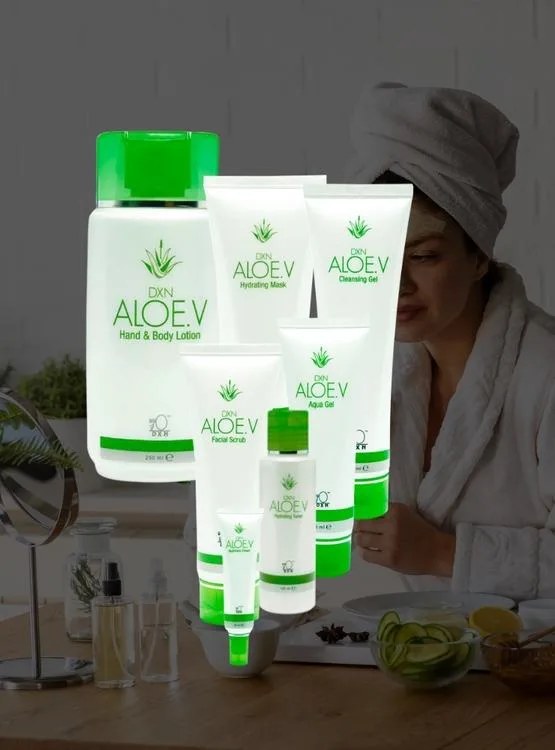7 cremas para el cuidado de la piel, jabón el líquido, hidratación, nutrición, exfoliante, mascarilla para el cuidado de la piel con aloe-v