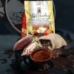 bolsa sellada de Zhimocha de DXN con cacao y granos de café.