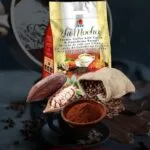 bolsa sellada de Zhimocha de DXN con cacao y granos de café.