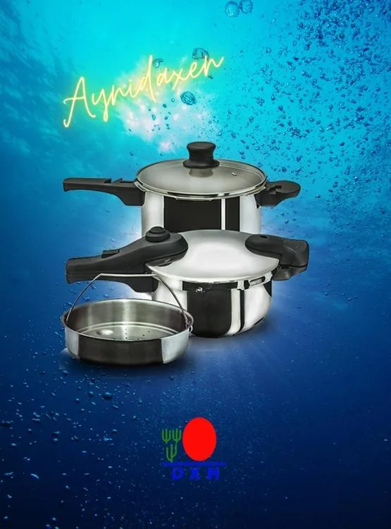 La olla de presión DXN está elaborada de acero de alta calidad SUS 304.