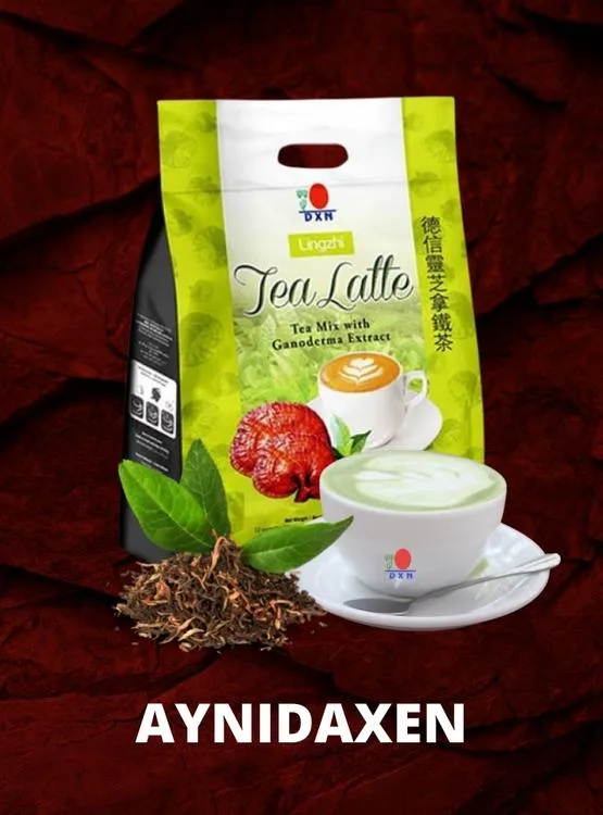 Contiene una mezcla de polvo de té Premium con crema no láctea y extracto de Ganoderma. Tea Latte DXN
