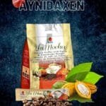 bolsa sellada de Zhimocha de DXN con cacao y granos de café.