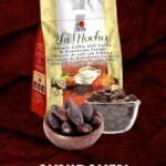 bolsa sellada de Zhimocha de DXN con cacao y granos de café.