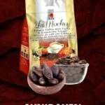 bolsa sellada de Zhimocha de DXN con cacao y granos de café.