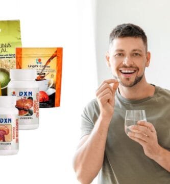 4 productos de DXN café chocolate rg y gl ganoderma puro