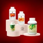 RG y GL, Spirulina, Mycoveggi todos están en presentación de pote.