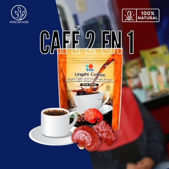 CAFÉ 2 EN 1 CAFÉ NEGRITO LINGZHI COFFE