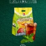 limonada con Ganoderma y té con vaso de Limonzhi frío