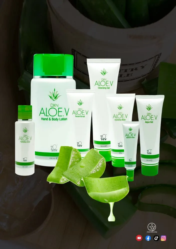 7 variedades de crema para el cuidado de la piel de la línea Aloe V