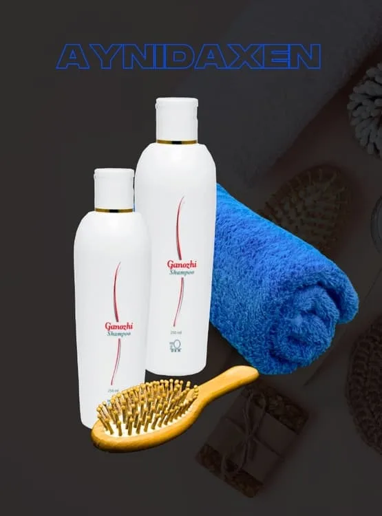 Shampoo Ganozhi,peine, toalla