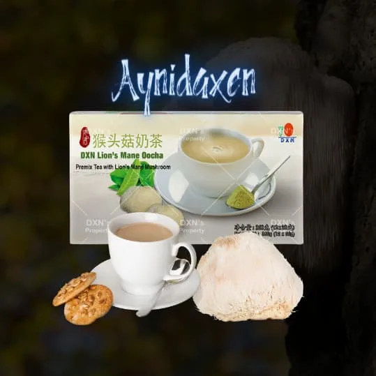 DXN Melena De León Oocha 12 paquetes de 30 g por caja.