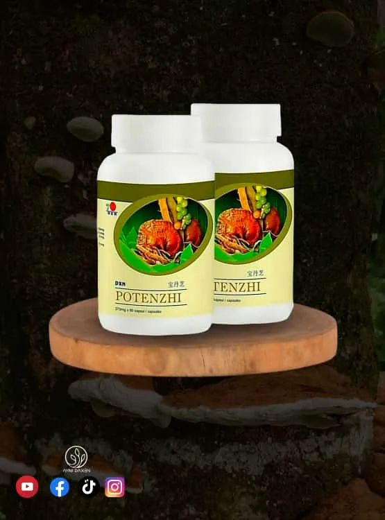 -DXN Potenzhi Cada frasco: 370 mg x 90 cápsulas