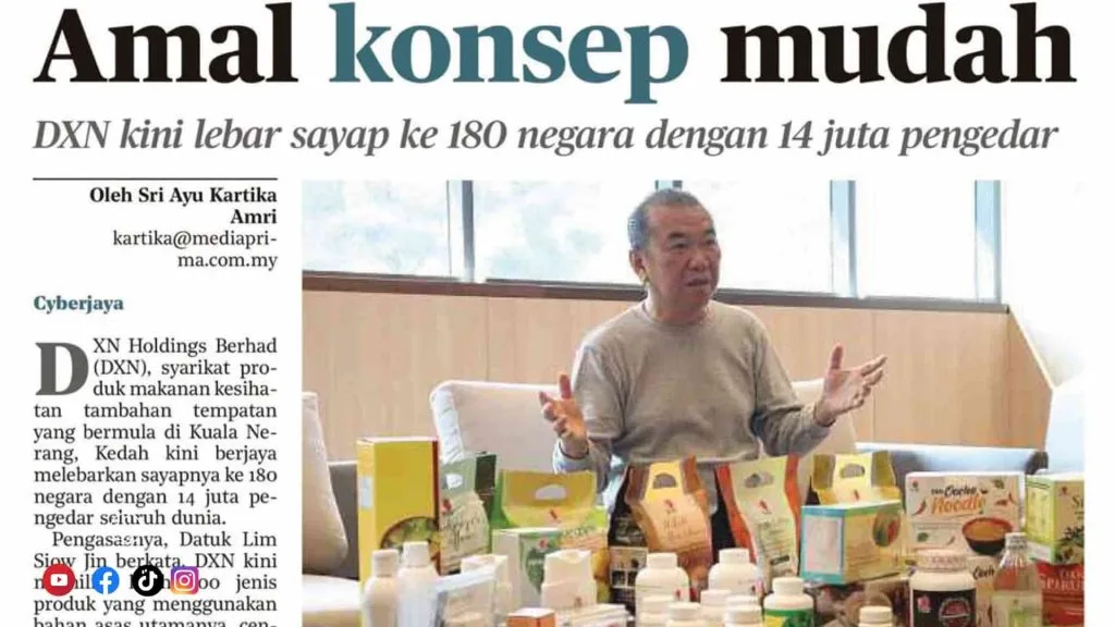 FUNDADOR DE DXN PRESENTANDO NUEVOS PRODUCTOS