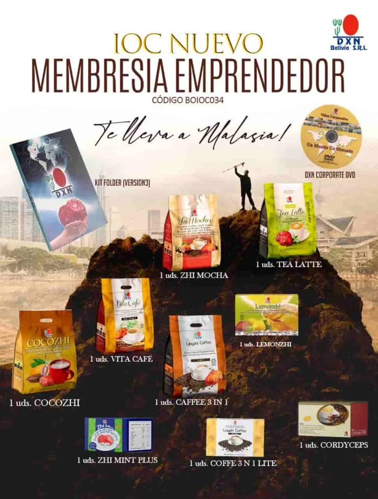 AFILIACIÓN DXN BOLIVIA, KIT OC BOLIVIA