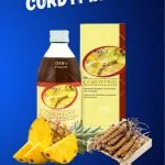 cordypine envases de 285 ml por botella con piña y cordyceps