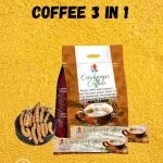 Cordyceps Coffee 3 in 1 un paquete con sobres y el cordyceps
