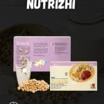 NutriZhi caja, vaso de lecge de soya y soya en granos
