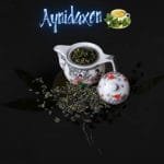 El té oolong en una tetera