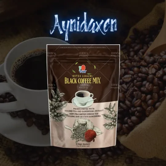 Empaque de Lingzhi Black Coffee Mix DXN