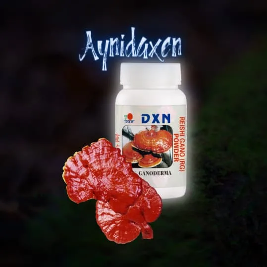 REISHI GANO de DXN pomo sellado en presentación de polvo