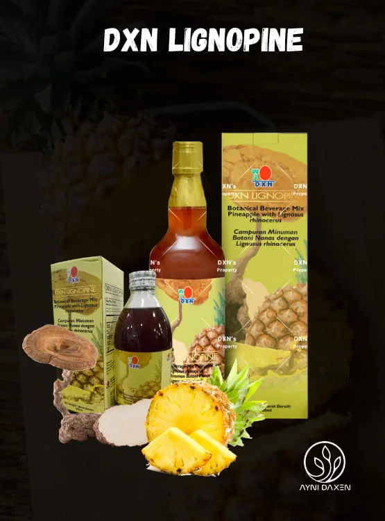DXN LIGNOPINE de 285 ml o 700 ml con piña y Lignosus rhinocerus