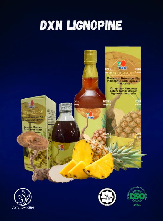 DXN LIGNOPINE de 285 ml o 700 ml con piña y Lignosus rhinocerus