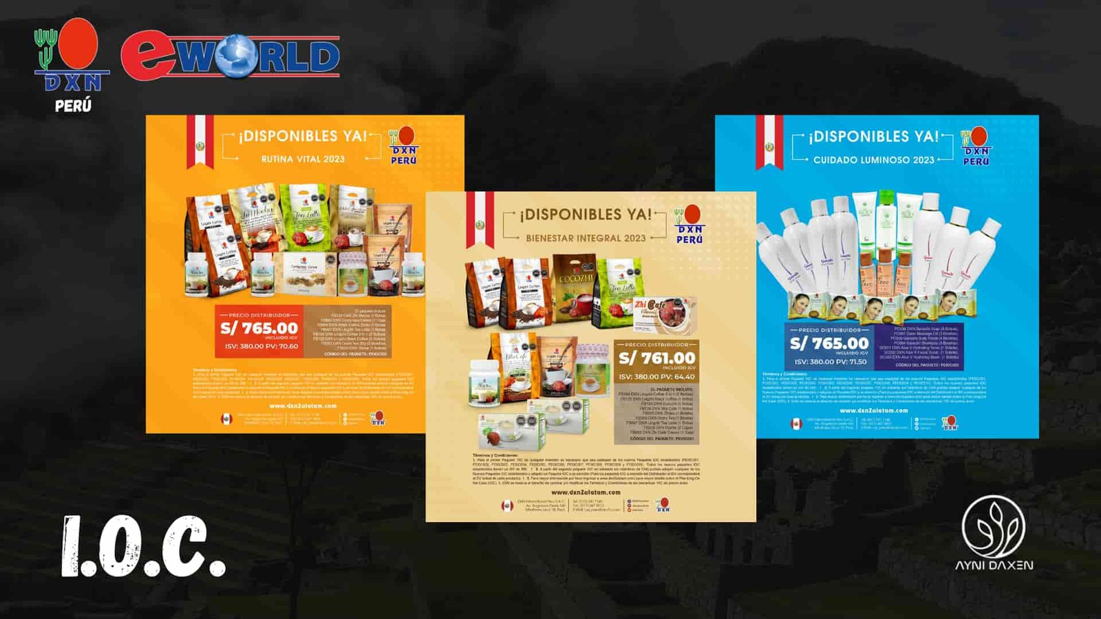 paquete empresarial IOC en DXN Peru