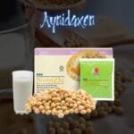NutriZhi caja, vaso de lecge de soya y soya en granos