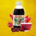 botella de Roselle más flor de Jamaica