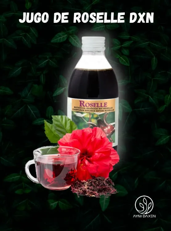 botella de Roselle más flor de Jamaica