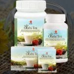 tres presentaciones del Oozhi Tea de DXN