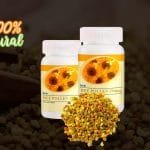 pomo presentación de 120 tabletas de 294 mg de color blanco presentación pomo de BEE POLLEN. con el polen de abeja.