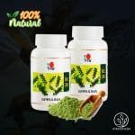 cápsulas de Espirulina de DXN presentación en pomo. con polvo de espirulina