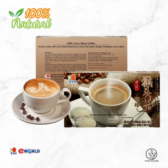 Tamaño del embalaje: 20 paquetes de 21 g por caja café de melena de León