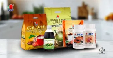 Cocozhi, Spirulina Cereal, Café 2 en, noni y RG y GL eso es una Ganoterapia DXN.
