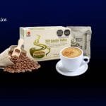 Spirulina Coffee de DXN presentación en caja.