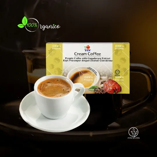 Cream Coffee DXN Cada caja: 14g x 20 sobres