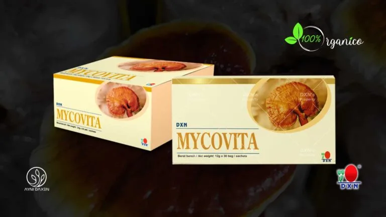 DXN MycoVita Ganoderma puro en presentación de caja en cada sobre viene 30 de RG y 30 GL.