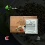 Ootea Lingzhi Coffee Mix 2 en 1 caja sellada con una taza de café