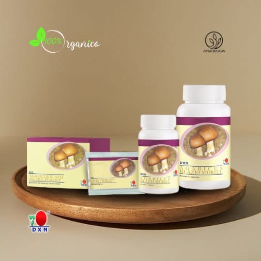 DXN Agaricus Blazei Murill Disponible en presentaciones de 30 y 90 cápsulas, así como en polvo para mayor versatilidad.