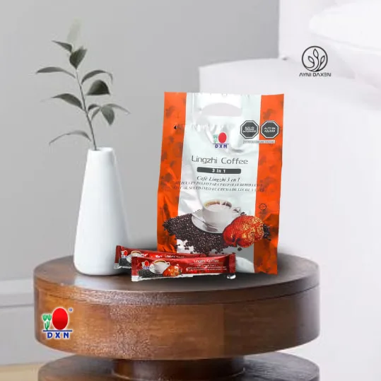 Lingzhi Coffee 3 en 1 DXN, Café 3 en 1 DXN con café 100% natural
