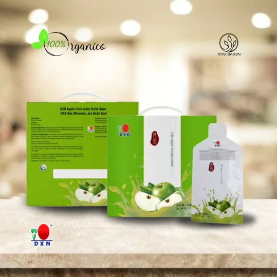 DXN Apple Enzyme Drink, Cada caja: 50 ml x 15 paquetes.