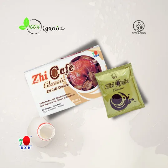 café clásico de DXN granos de café orgánico sobre de Zhi café classic.