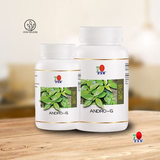 DXN Andro-G Disponible en frascos de 30 y 90 cápsulas.