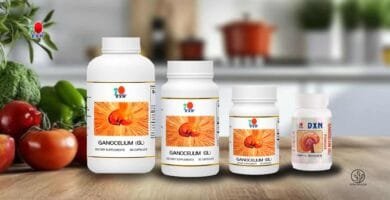 4 pomos de distintas medidas, de plásticos de color blanco todos para el Ganocelium.