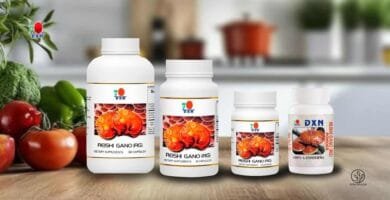 El Reishi Gano (RG) presentación de 30, 90, 360 cápsulas y también en polvo.
