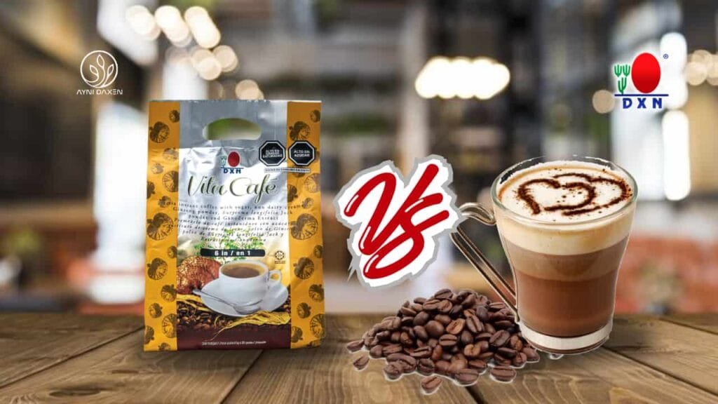 vita café conocido como café 6 en 1 con granos de café, Ginseng, Tongkat Ali.